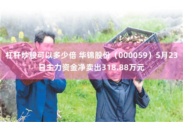 杠杆炒股可以多少倍 华锦股份（000059）5月23日主力资金净卖出318.88万元