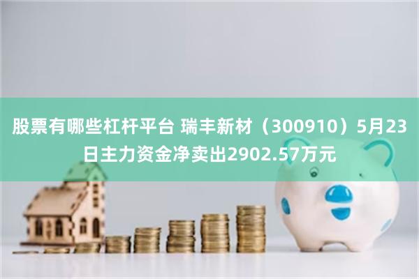 股票有哪些杠杆平台 瑞丰新材（300910）5月23日主力资金净卖出2902.57万元