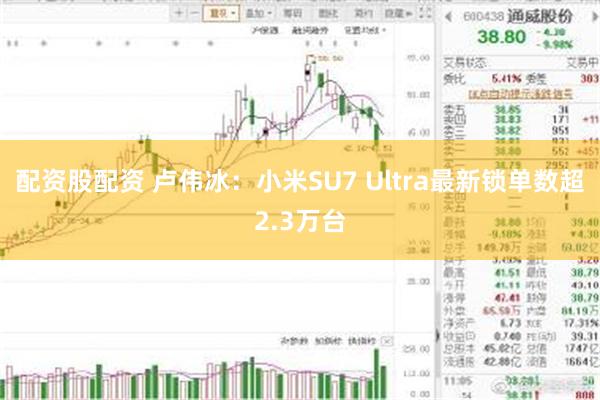 配资股配资 卢伟冰：小米SU7 Ultra最新锁单数超2.3万台