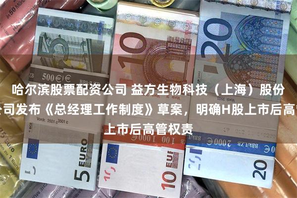 哈尔滨股票配资公司 益方生物科技（上海）股份有限公司发布《总经理工作制度》草案，明确H股上市后高管权责