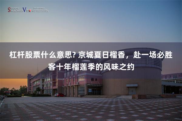 杠杆股票什么意思? 京城夏日榴香，赴一场必胜客十年榴莲季的风味之约