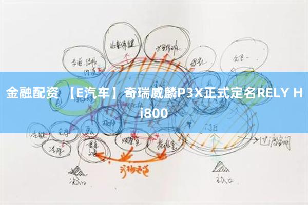 金融配资 【E汽车】奇瑞威麟P3X正式定名RELY Hi800
