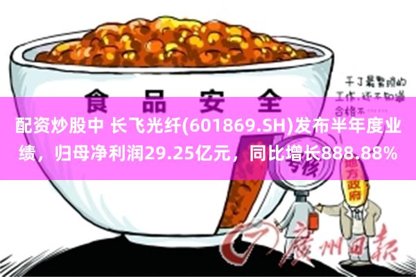 配资炒股中 长飞光纤(601869.SH)发布半年度业绩，归母净利润29.25亿元，同比增长888.88%