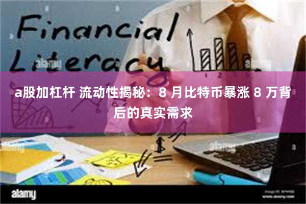 a股加杠杆 流动性揭秘：8 月比特币暴涨 8 万背后的真实需求